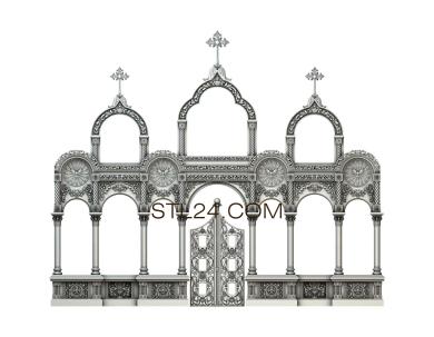 Iconostasis (IKN_0080) 3D models for cnc